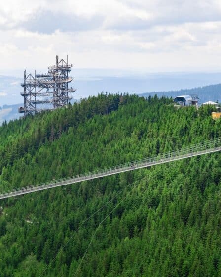 Najdłuższy most wiszący Sky Bridge 721 w Czechach